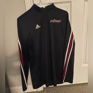 Adidas - Cincinnati Volleyball - quarter zip - size large